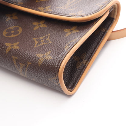 ポシェットフロランティーヌ モノグラム ボディバッグ ウエストバッグ PVC レザー ブラウン ルイヴィトン バッグ LOUIS VUITTON
