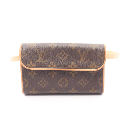 ポシェットフロランティーヌ モノグラム ボディバッグ ウエストバッグ PVC レザー ブラウン ルイヴィトン バッグ LOUIS VUITTON