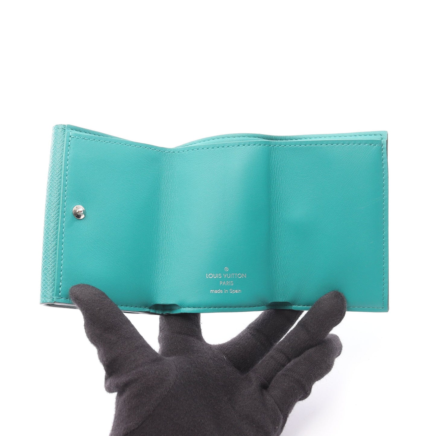 ディスカバリー コンパクトウォレット タイガラマ ヴェール 三つ折り財布 PVC レザー グリーン ルイヴィトン 財布・小物 LOUIS VUITTON
