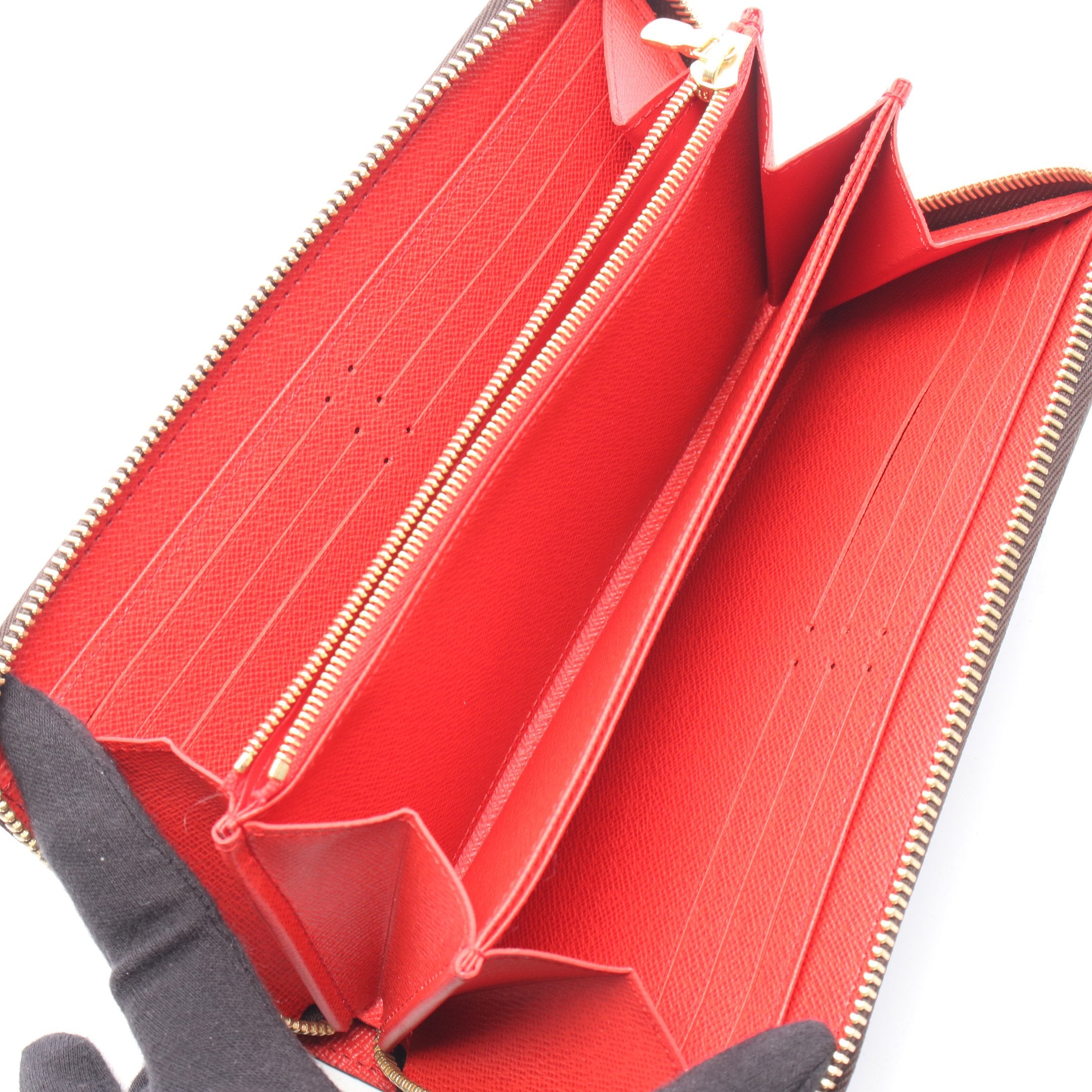 ルイ・ヴィトン LOUIS VUITTON ジッピーウォレット モノグラム コクリコ ラウンド長財布 財布 PVC レディース ブラウン系 / レッド系 M41896 【中古】 ジッピーウォレット モノグラム コクリコ ラウンドファスナー長財布