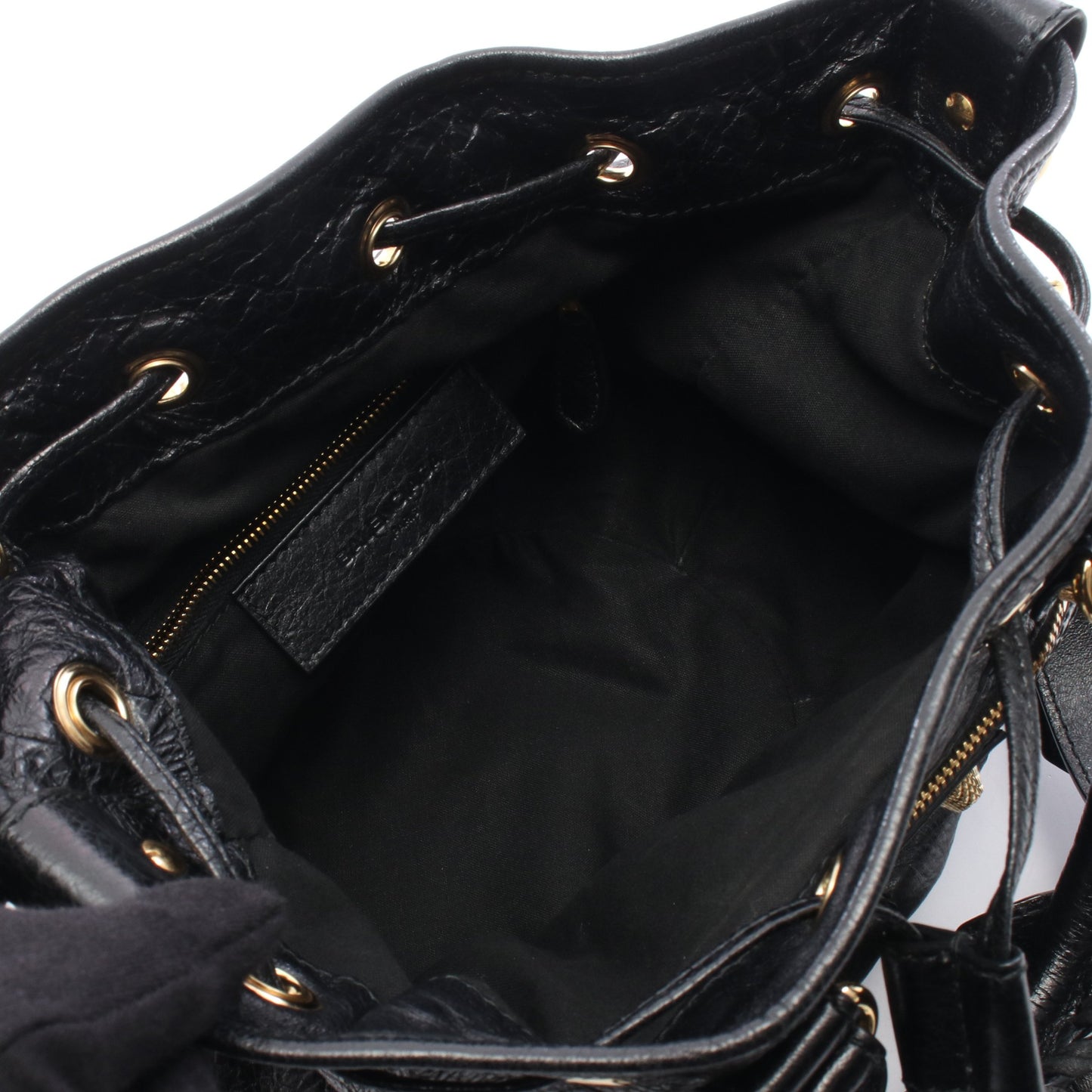 ジャイアント ミニポンポン 2WAY ハンドバッグ レザー ブラック バレンシアガ バッグ BALENCIAGA