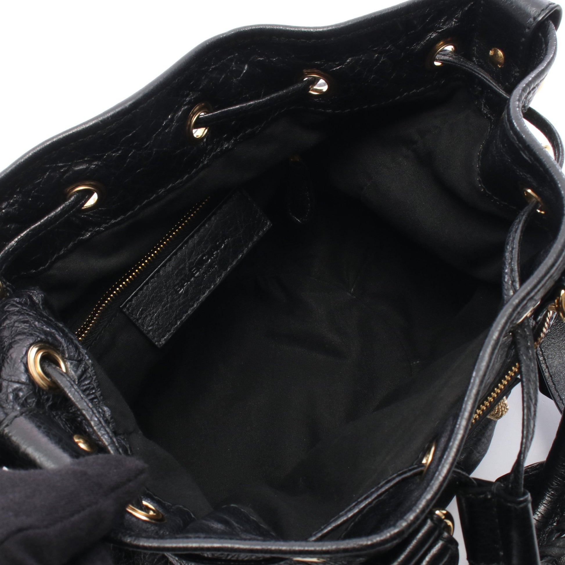 ジャイアント ミニポンポン 2WAY ハンドバッグ レザー ブラック バレンシアガ バッグ BALENCIAGA