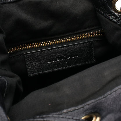 ジャイアント ミニポンポン 2WAY ハンドバッグ レザー ブラック バレンシアガ バッグ BALENCIAGA