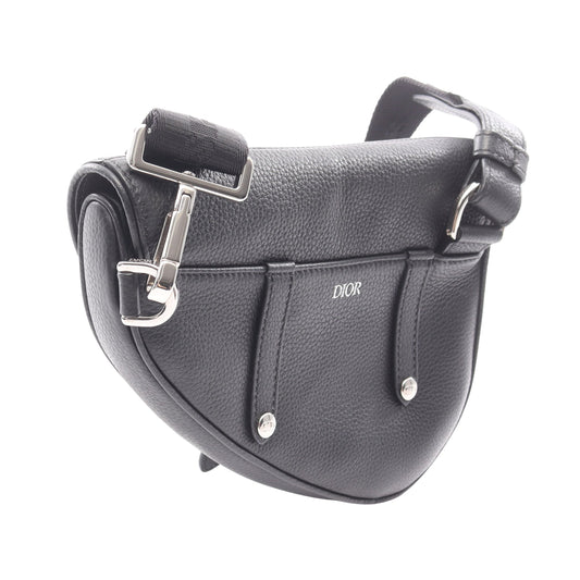 サドル ショルダーバッグ レザー ブラック クリスチャンディオール バッグ Christian Dior