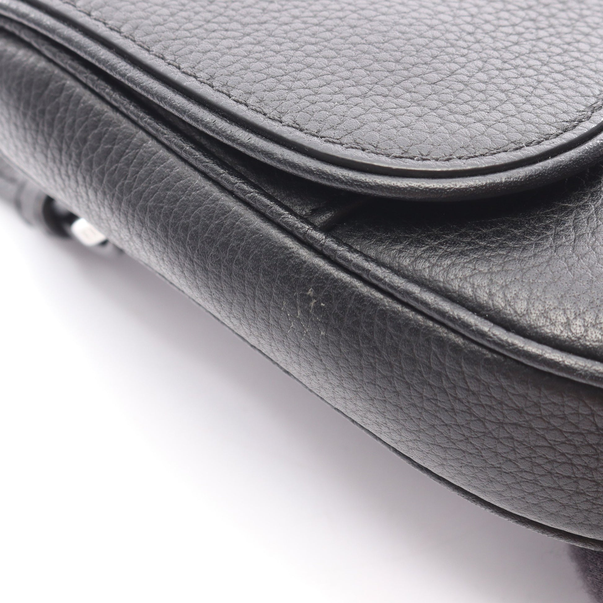 サドル ショルダーバッグ レザー ブラック クリスチャンディオール バッグ Christian Dior