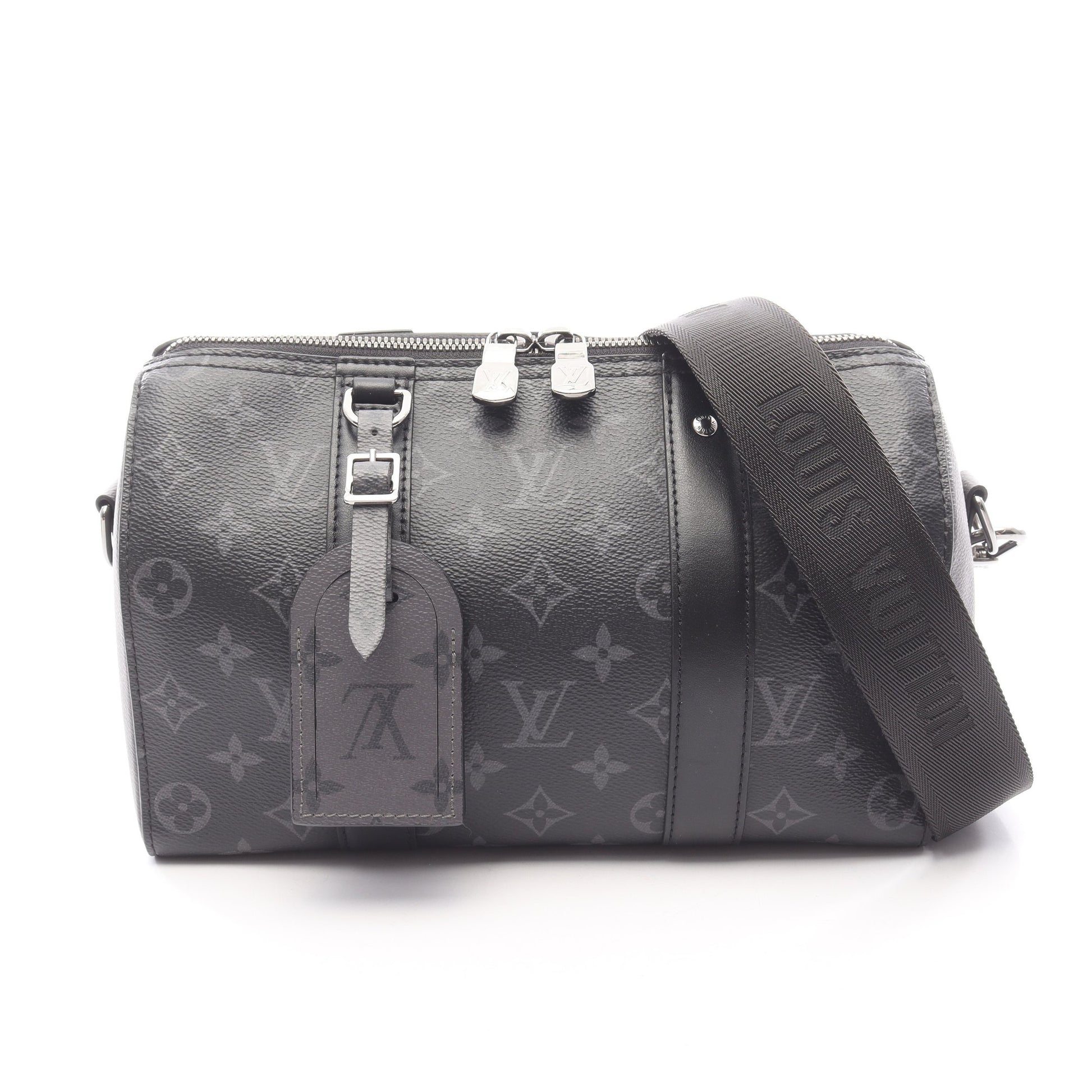 シティ キーポル モノグラムエクリプス リバース ショルダーバッグ PVC レザー ブラック グレー ルイヴィトン バッグ LOUIS VUITTON