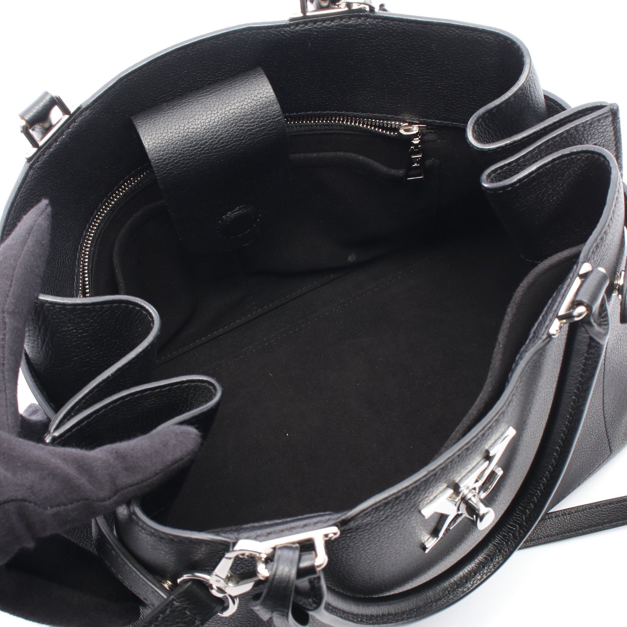 ロックミーデー ノワール 2WAY ハンドバッグ レザー ブラック ルイ