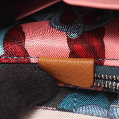 アザップロング シルクイン ゴールド ラウンドファスナー長財布 ヴォーエプソン ブラウン シルバー金具 Z刻印 エルメス 財布・小物 HERMES