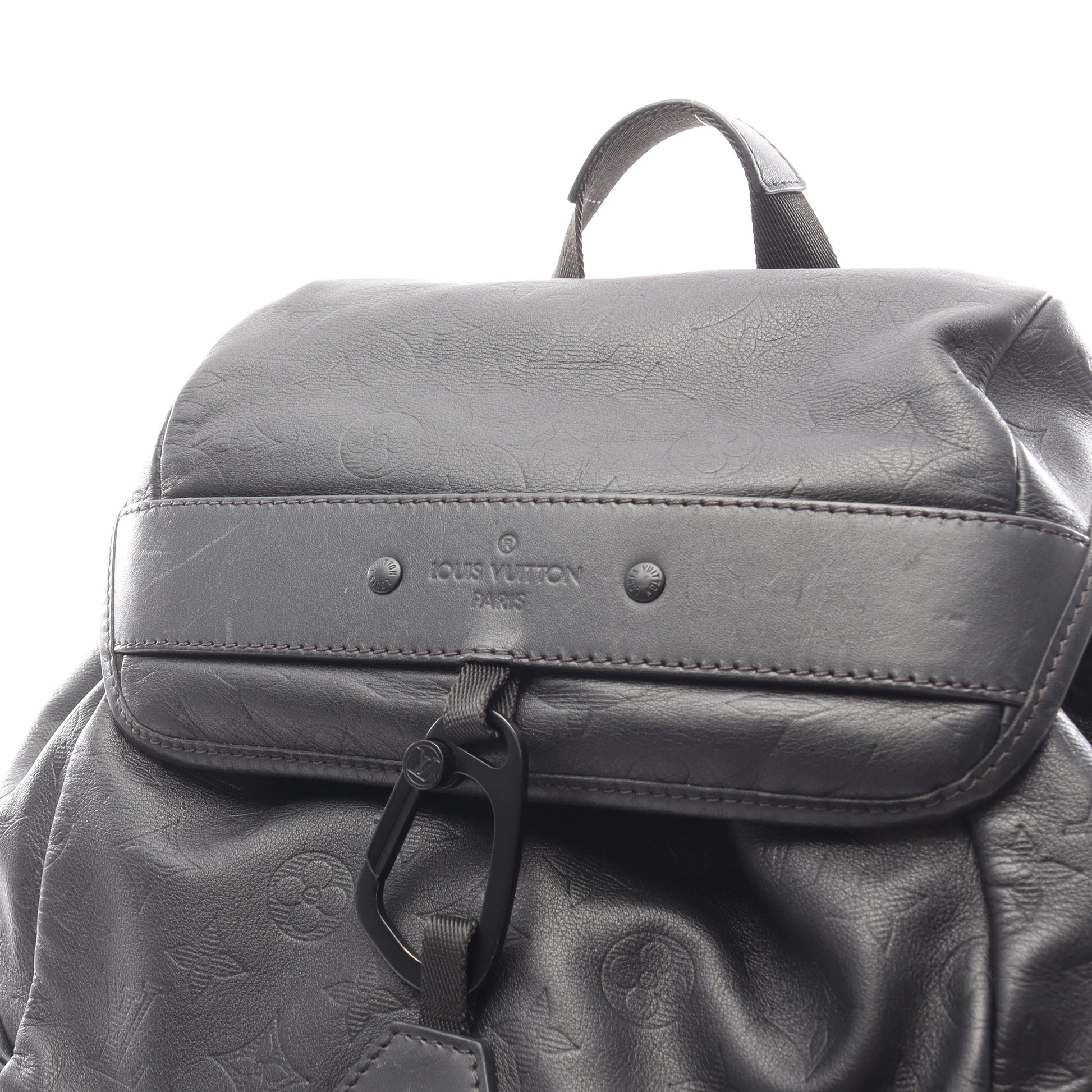 ディスカバリー バックパック モノグラムシャドウ リュックサック レザー ブラック ルイヴィトン バッグ LOUIS VUITTON