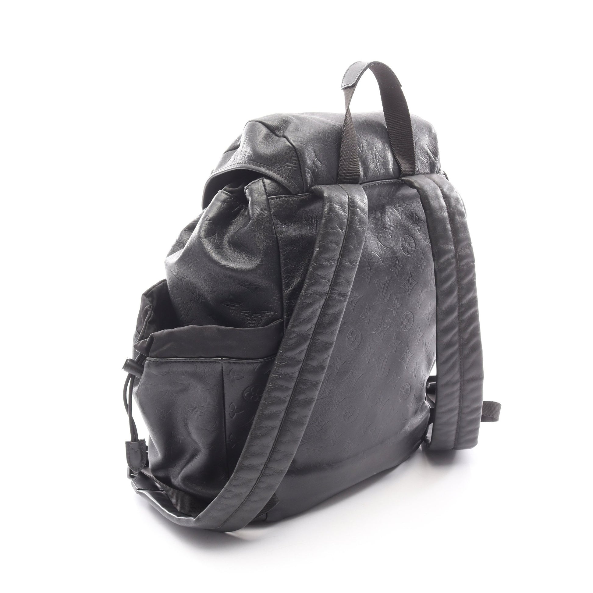 ディスカバリー バックパック モノグラムシャドウ リュックサック レザー ブラック ルイヴィトン バッグ LOUIS VUITTON