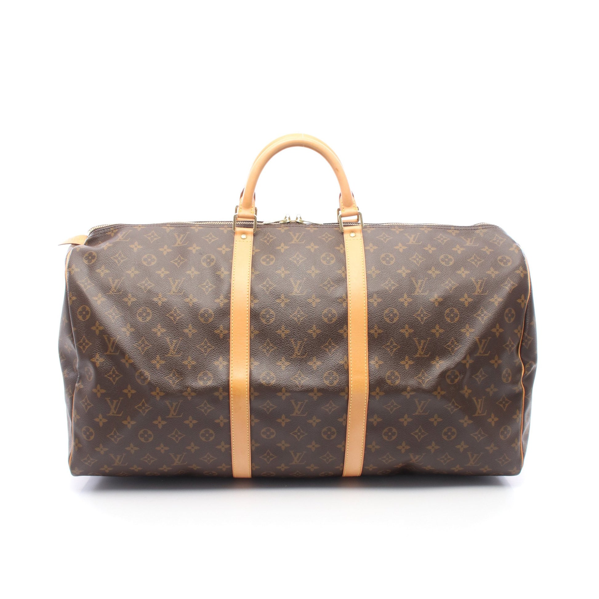 キーポル60 モノグラム ボストンバッグ PVC レザー ブラウン ルイヴィトン バッグ LOUIS VUITTON