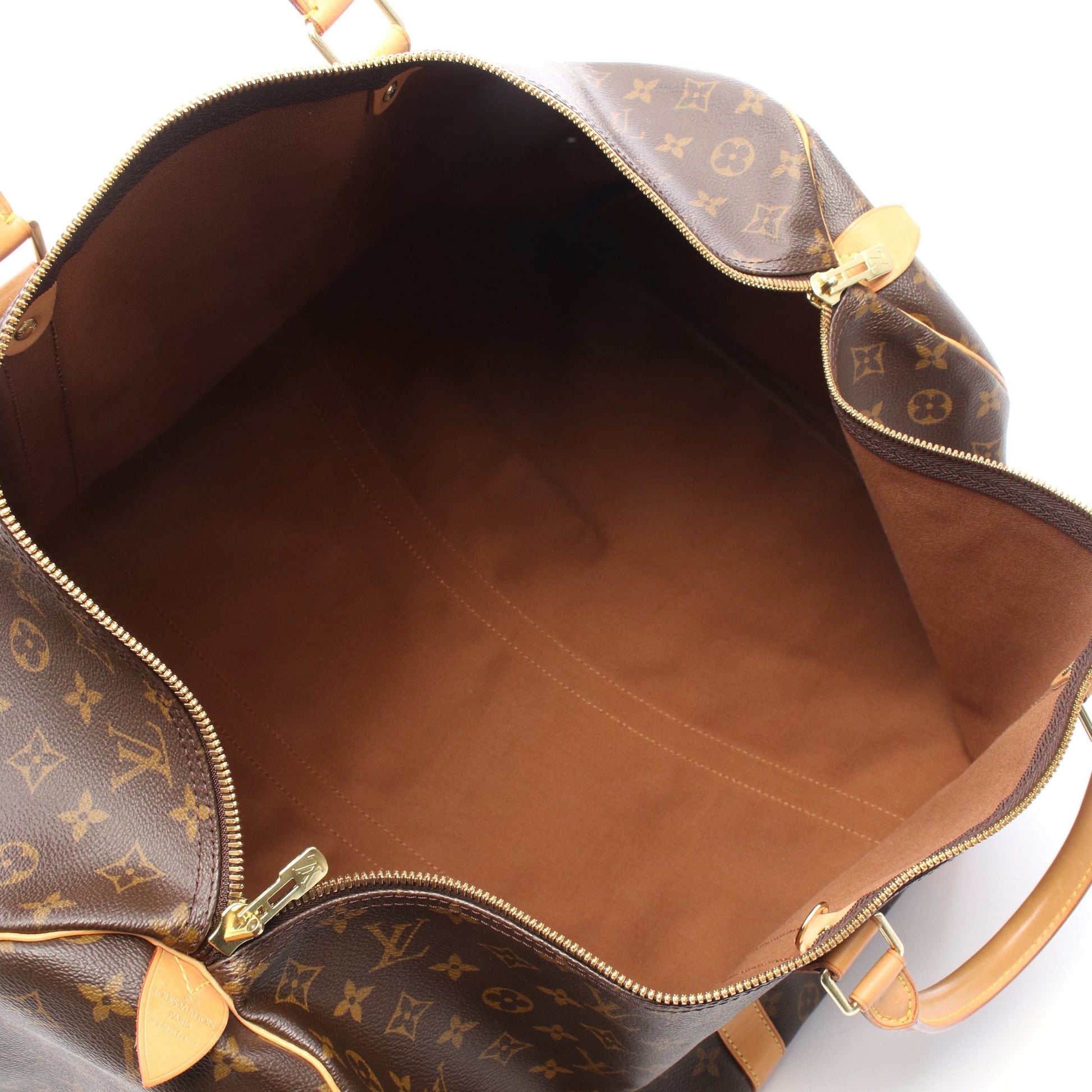 キーポル60 モノグラム ボストンバッグ PVC レザー ブラウン ルイヴィトン バッグ LOUIS VUITTON