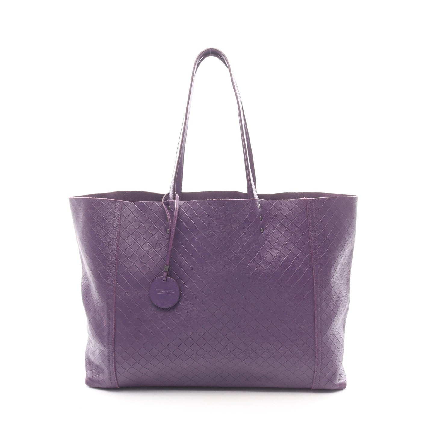 イントレチャート ハンドバッグ トートバッグ レザー パープル ボッテガヴェネタ バッグ BOTTEGA VENETA