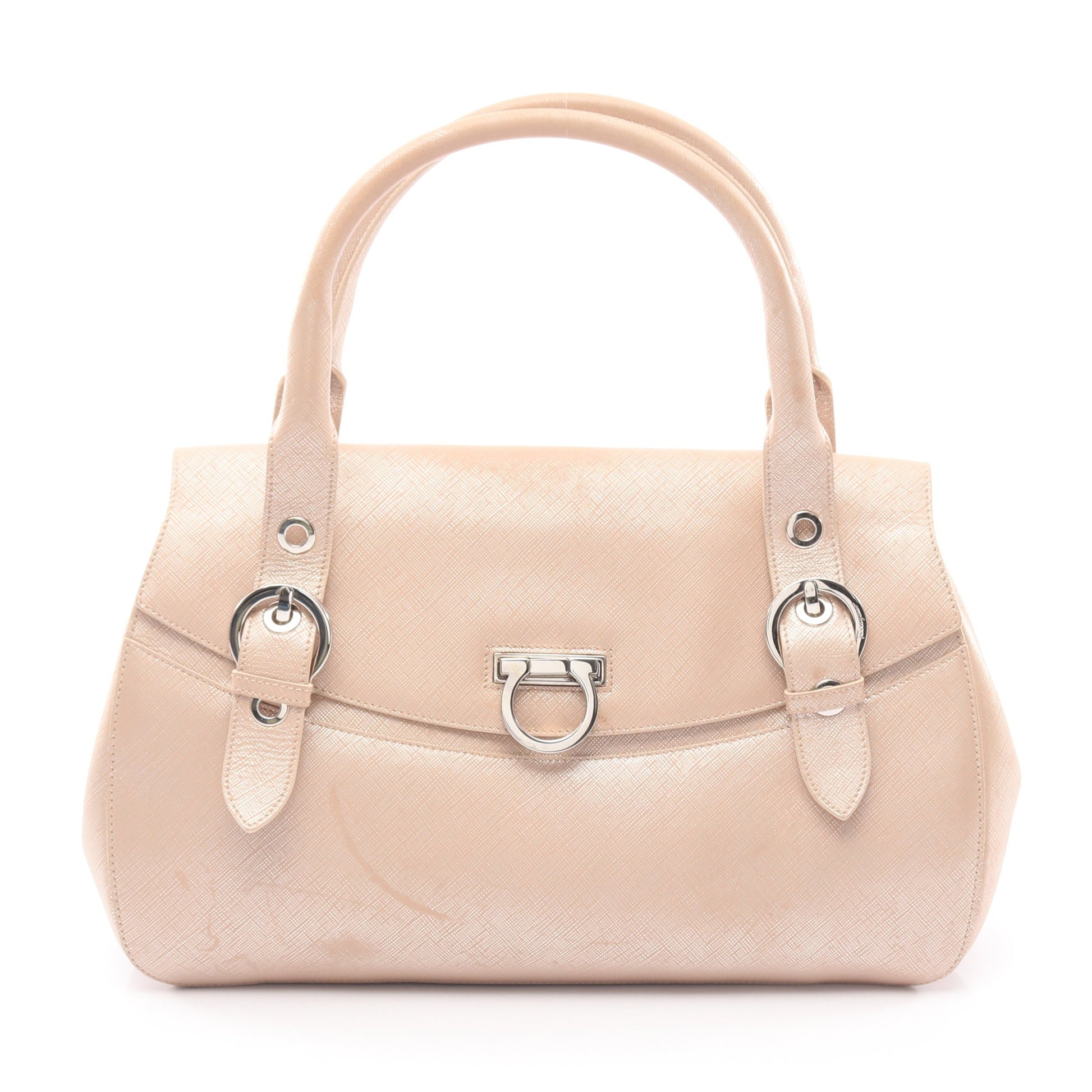 ガンチーニ ハンドバッグ レザー ピンク サルヴァトーレフェラガモ バッグ Salvatore Ferragamo