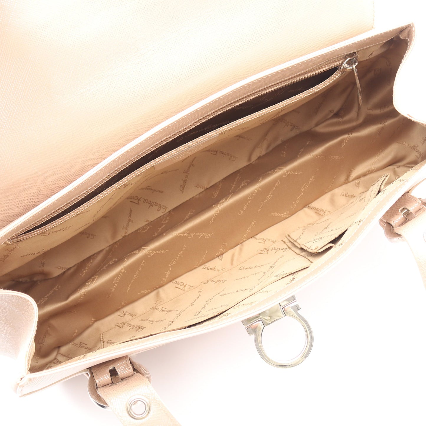 ガンチーニ ハンドバッグ レザー ピンク サルヴァトーレフェラガモ バッグ Salvatore Ferragamo