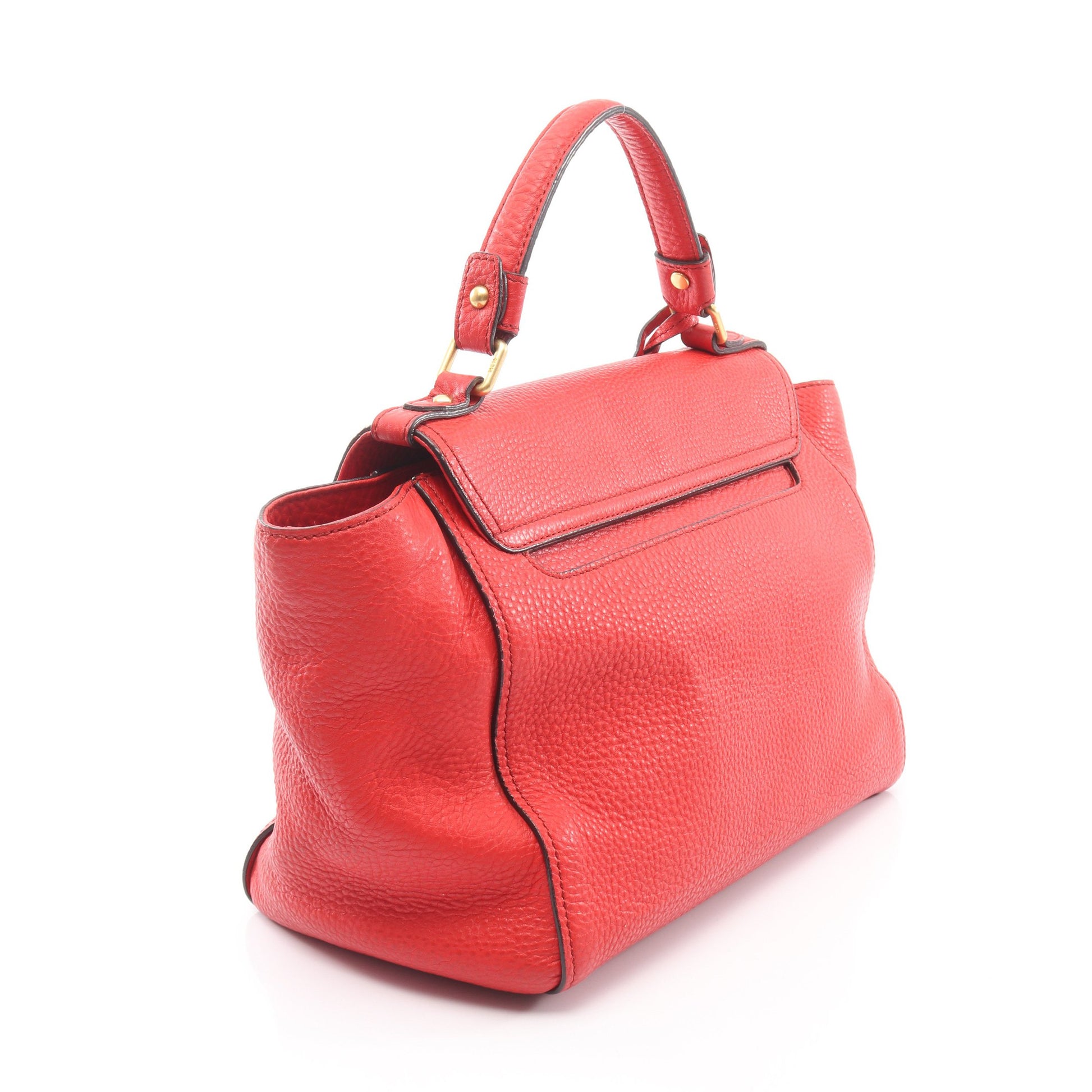 2WAY ハンドバッグ レザー レッド エムシーエム バッグ MCM