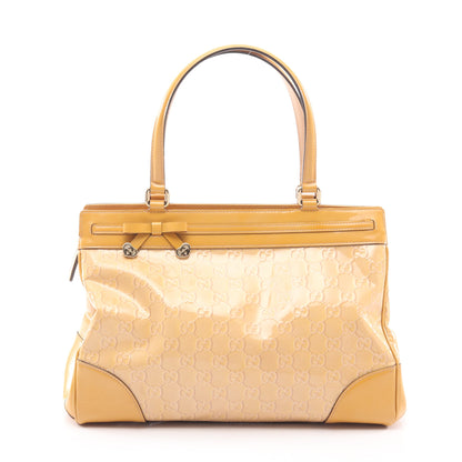 メイフェア GG柄 ハンドバッグ トートバッグ エナメルレザー イエロー グッチ バッグ GUCCI