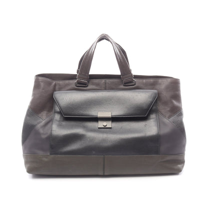 イントレチャート ハンドバッグ トートバッグ レザー ブラック マルチカラー ボッテガヴェネタ バッグ BOTTEGA VENETA