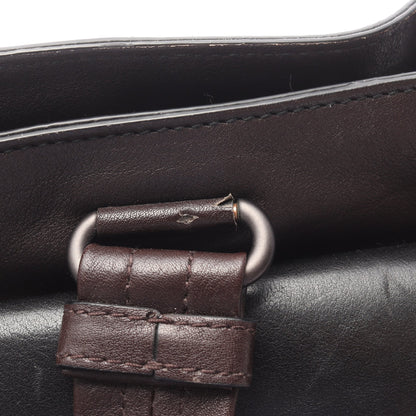 イントレチャート ハンドバッグ トートバッグ レザー ブラック マルチカラー ボッテガヴェネタ バッグ BOTTEGA VENETA