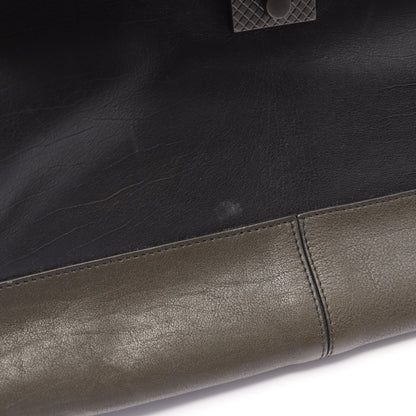 イントレチャート ハンドバッグ トートバッグ レザー ブラック マルチカラー ボッテガヴェネタ バッグ BOTTEGA VENETA