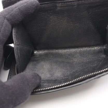 イントレチャート 二つ折り財布 レザー ブラック ボッテガヴェネタ 財布・小物 BOTTEGA VENETA