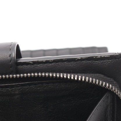 イントレチャート 二つ折り財布 レザー ブラック ボッテガヴェネタ 財布・小物 BOTTEGA VENETA