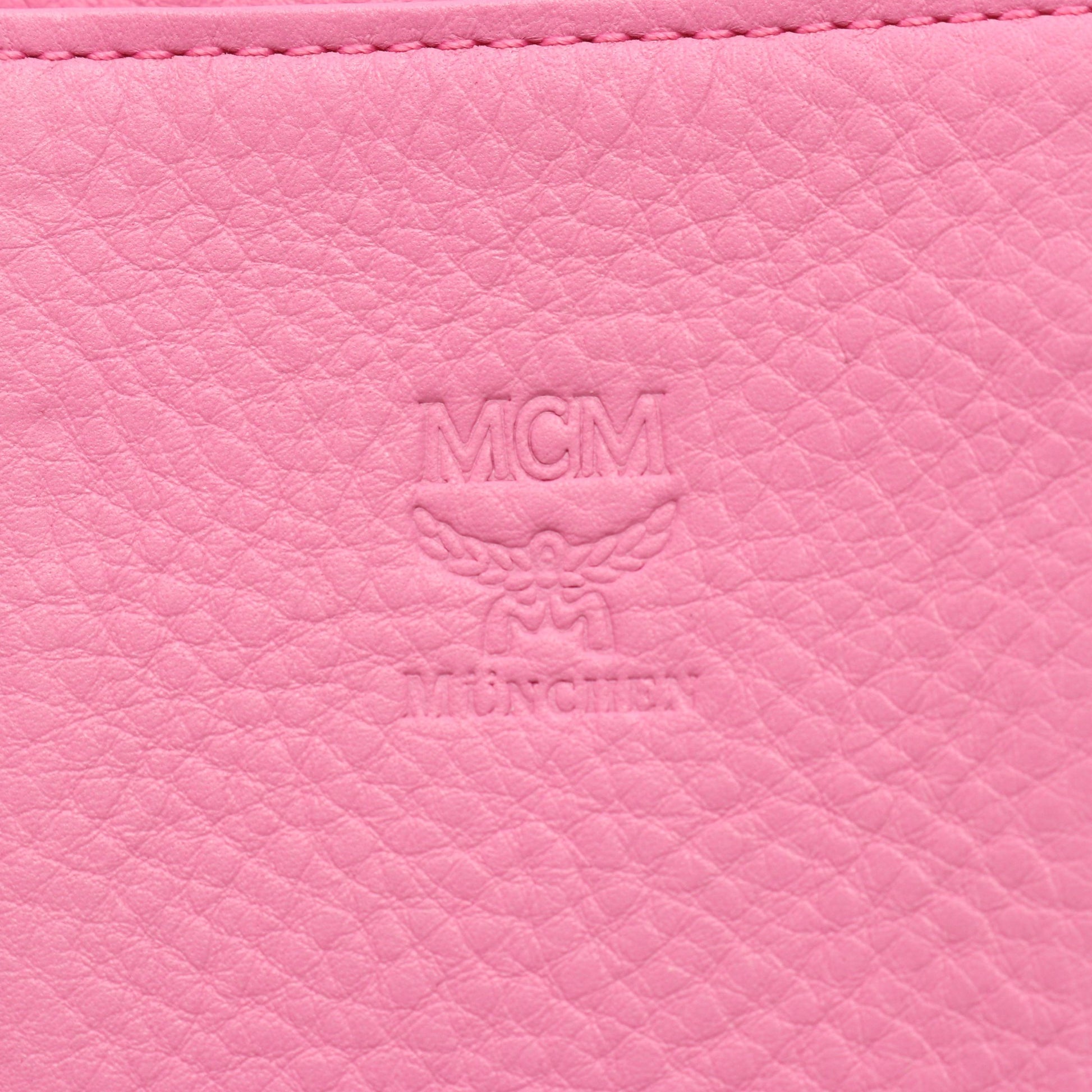 ヴィセトス ラウンドファスナー財布 PVC レザー ピンク エムシーエム 財布・小物 MCM