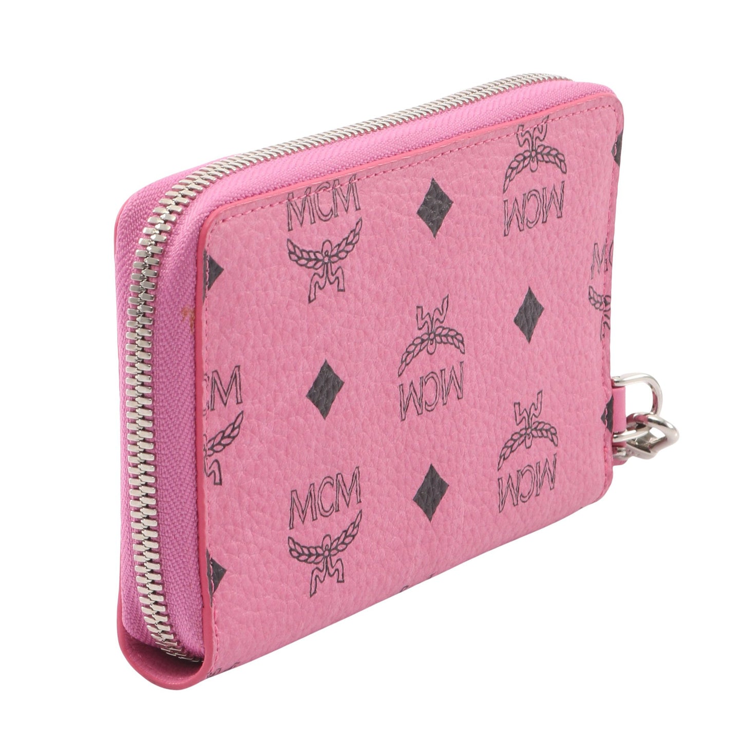 ヴィセトス ラウンドファスナー財布 PVC レザー ピンク エムシーエム 財布・小物 MCM