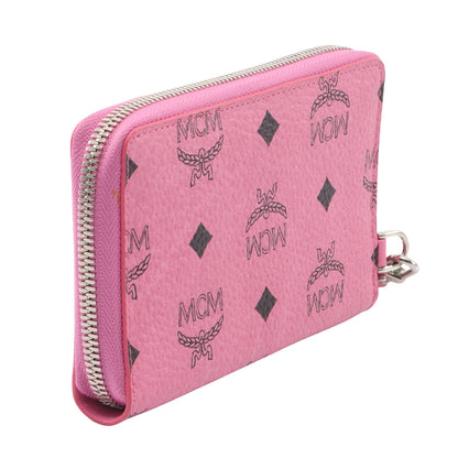 ヴィセトス ラウンドファスナー財布 PVC レザー ピンク エムシーエム 財布・小物 MCM