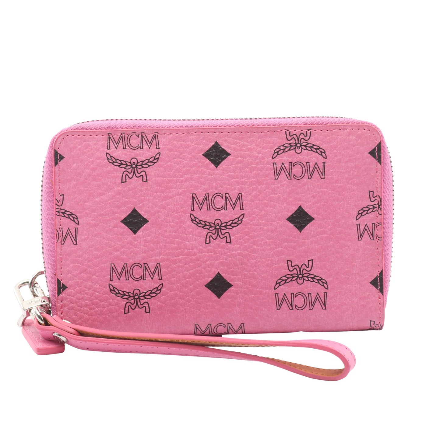 ヴィセトス ラウンドファスナー財布 PVC レザー ピンク エムシーエム 財布・小物 MCM