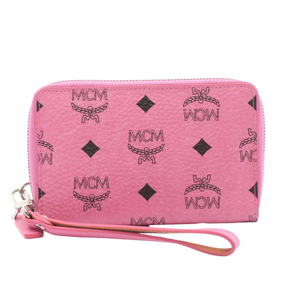 ヴィセトス ラウンドファスナー財布 PVC レザー ピンク エムシーエム 財布・小物 MCM