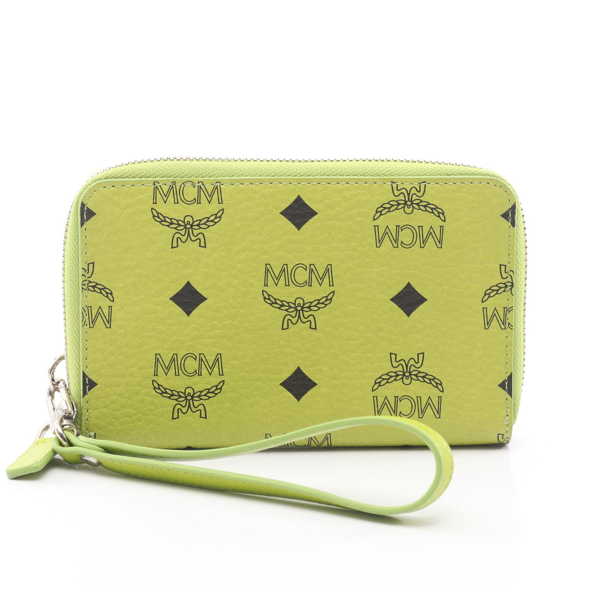 ヴィセトス ラウンドファスナー財布 レザー ライトグリーン エムシーエム 財布・小物 MCM