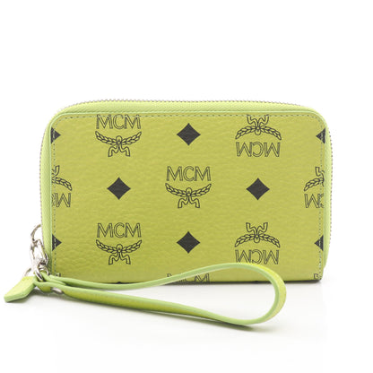 ヴィセトス ラウンドファスナー財布 レザー ライトグリーン エムシーエム 財布・小物 MCM