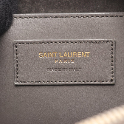 ベイビーダッフル 2WAY ハンドバッグ レザー グレー サンローランパリ バッグ SAINT LAURENT PARIS