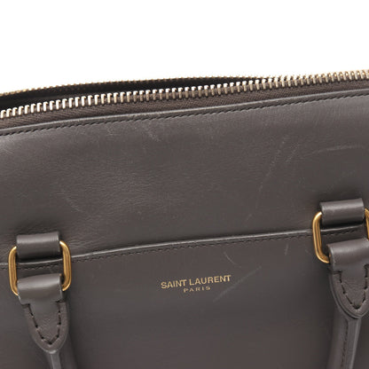 ベイビーダッフル 2WAY ハンドバッグ レザー グレー サンローランパリ バッグ SAINT LAURENT PARIS