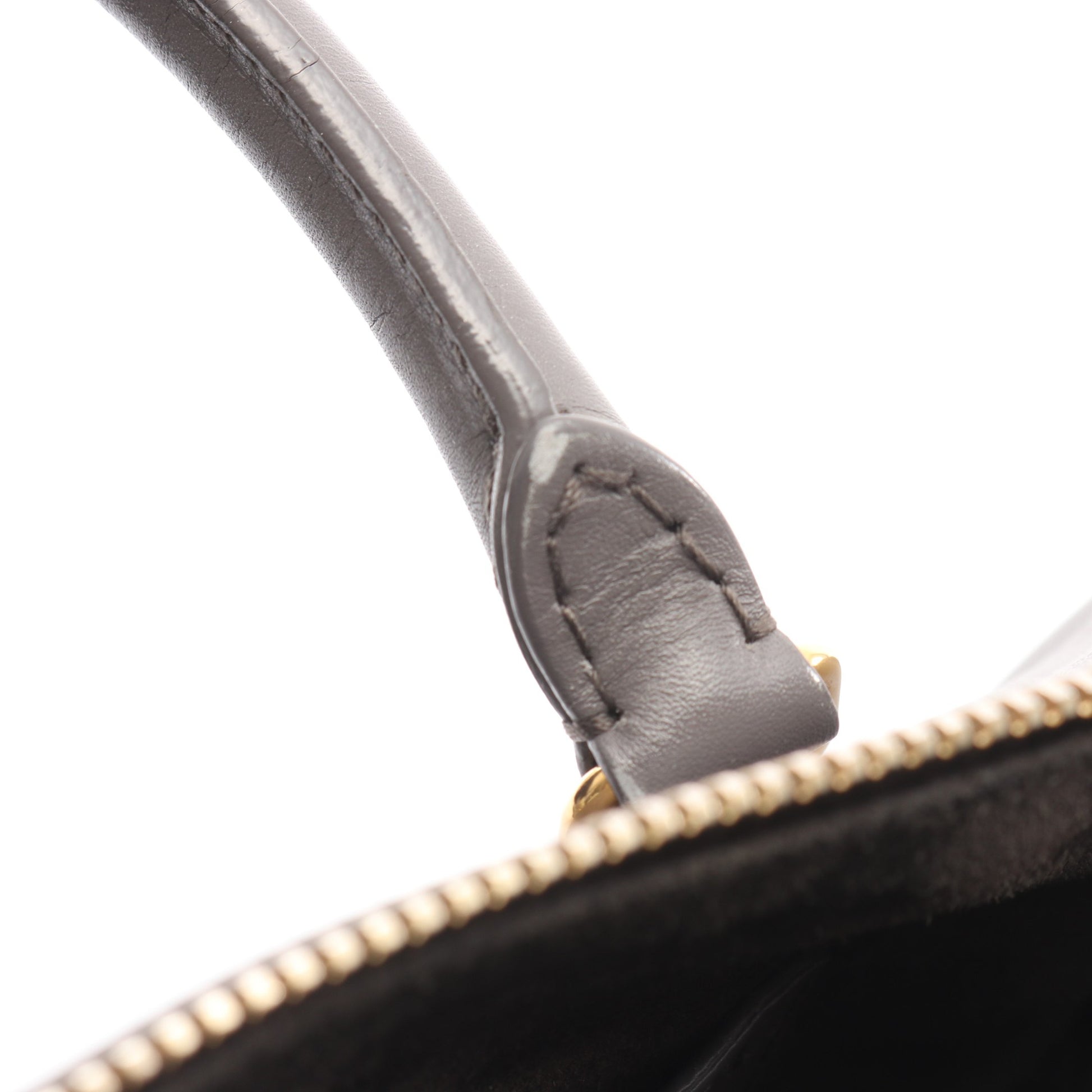 ベイビーダッフル 2WAY ハンドバッグ レザー グレー サンローランパリ バッグ SAINT LAURENT PARIS