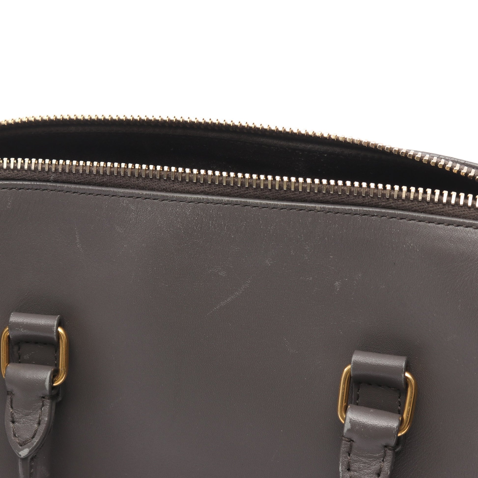 ベイビーダッフル 2WAY ハンドバッグ レザー グレー サンローランパリ バッグ SAINT LAURENT PARIS