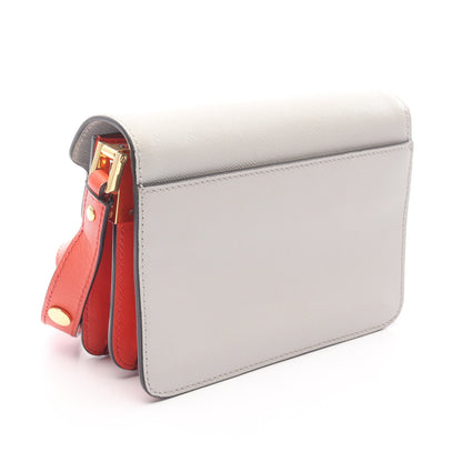 TRUNK BAG MINI トランクバッグ ミニ ショルダーバッグ レザー ライトグレー ブラック オレンジ マルニ バッグ MARNI