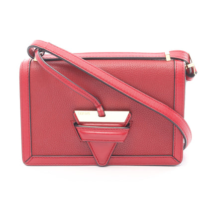 バルセロナ ショルダーバッグ レザー レッド ロエベ バッグ LOEWE