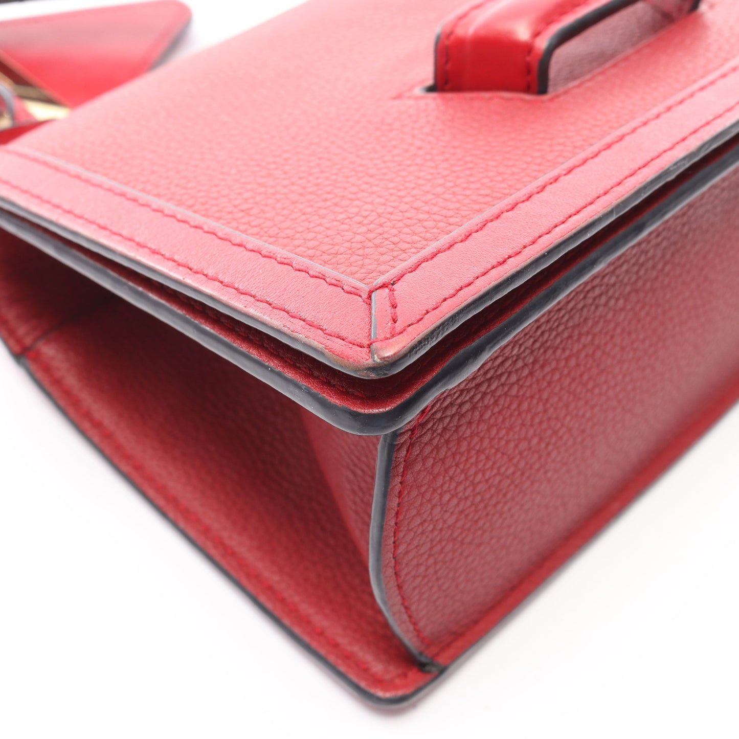 バルセロナ ショルダーバッグ レザー レッド ロエベ バッグ LOEWE