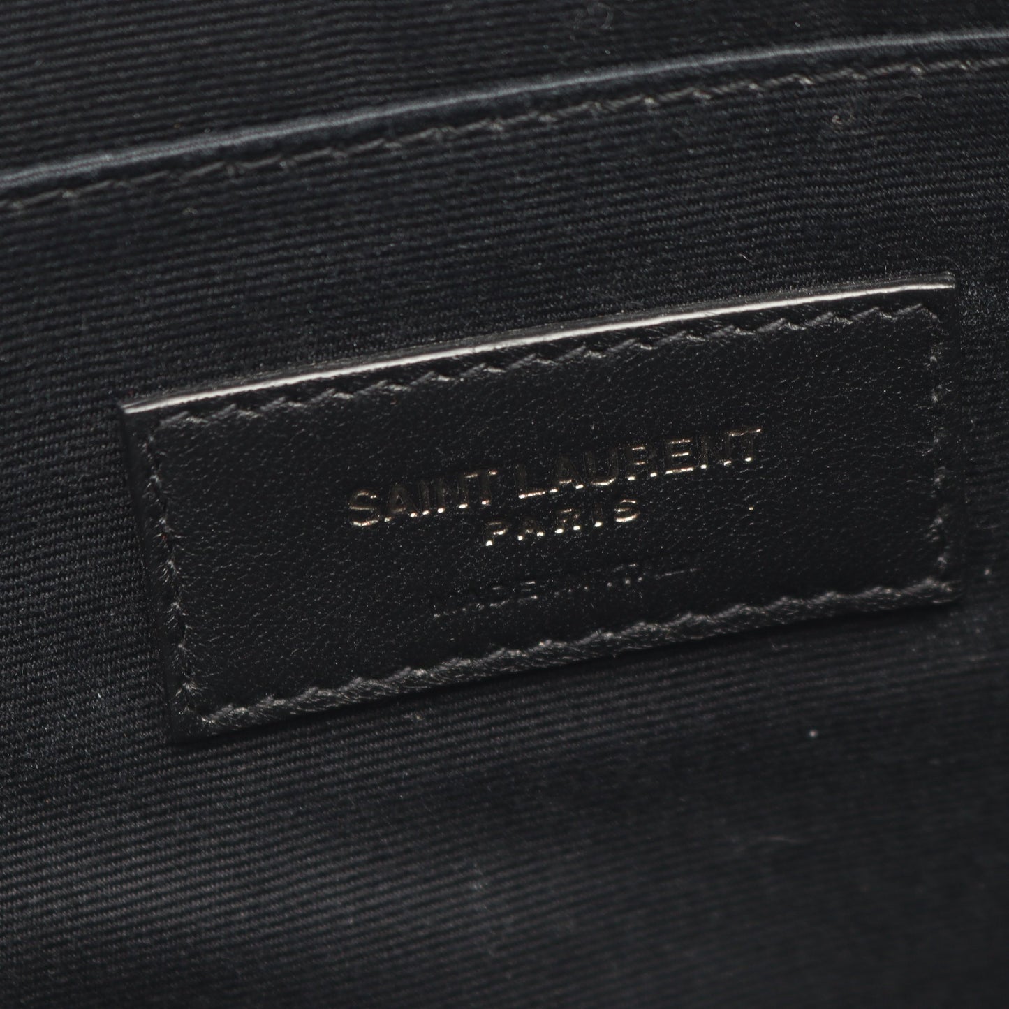 RIVE GAUCHE クラッチバッグ キャンバス レザー ブラック サンローランパリ バッグ SAINT LAURENT PARIS
