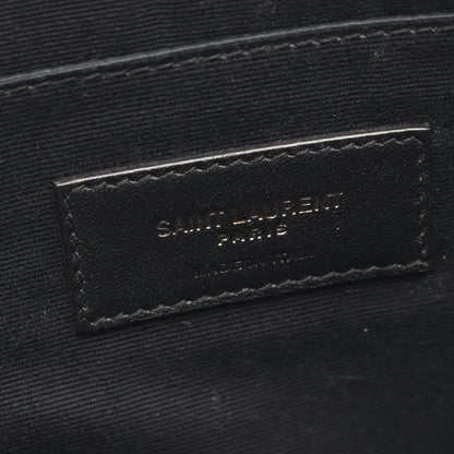 RIVE GAUCHE クラッチバッグ キャンバス レザー ブラック サンローランパリ バッグ SAINT LAURENT PARIS