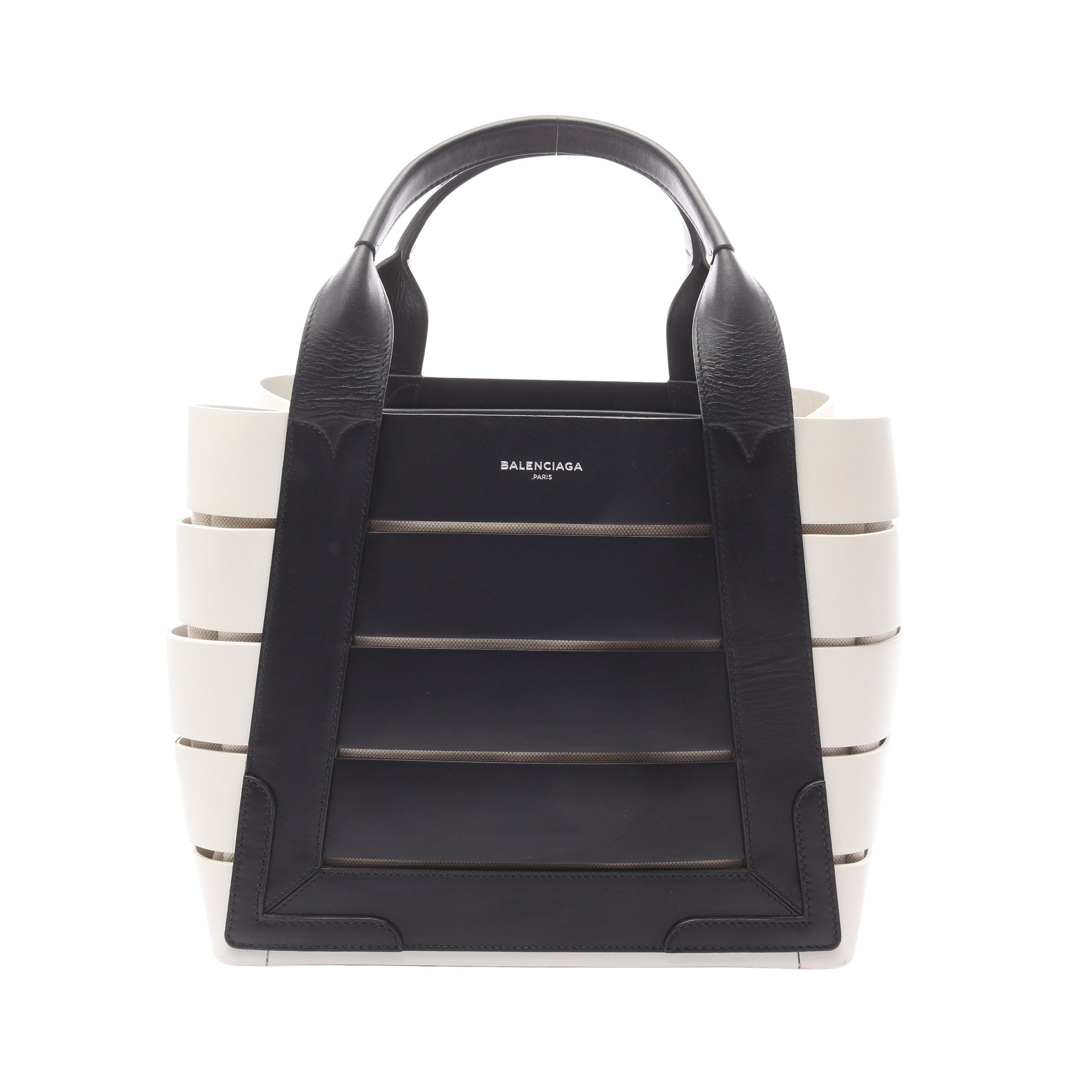 BALENCIAGA トートバッグ ホワイト/ブラック 中古・古着通販BALENCIAGA 