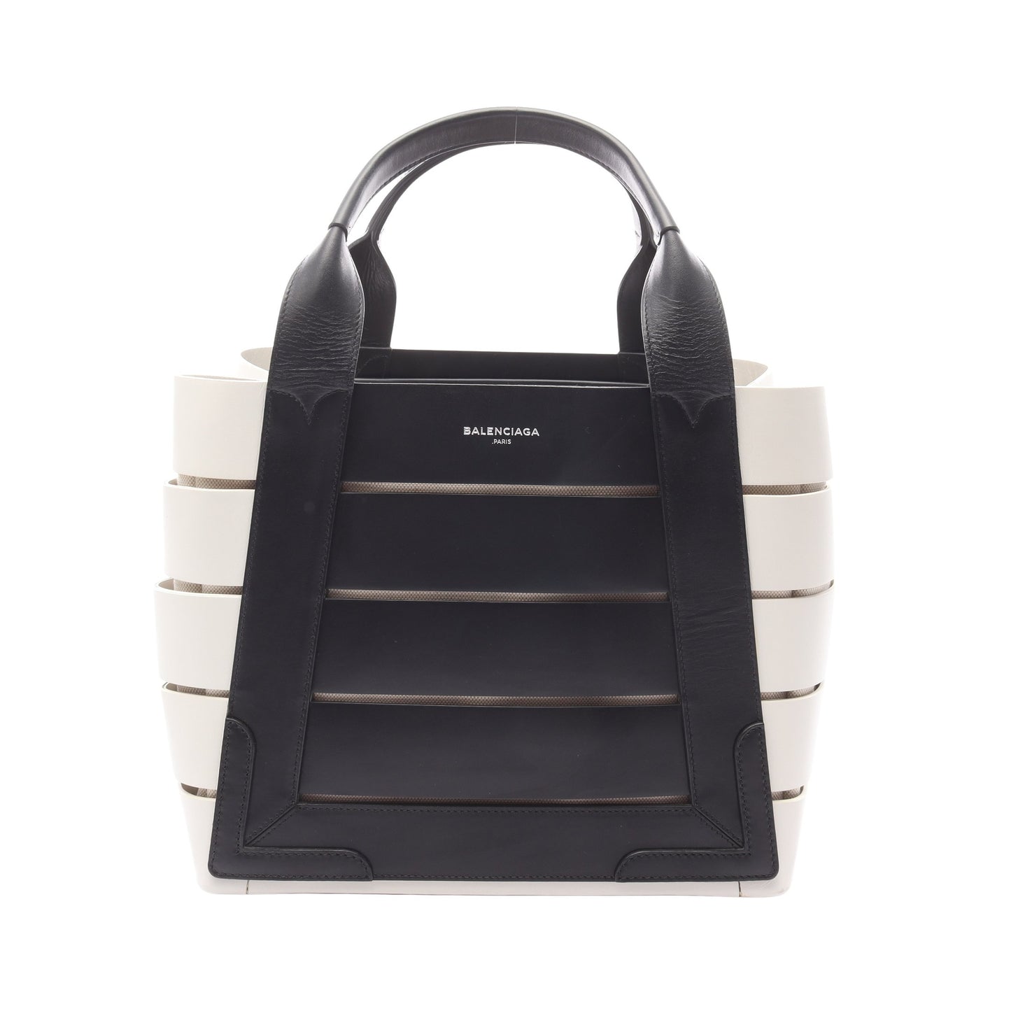 マリントートバッグ ハンドバッグ トートバッグ レザー キャンバス ブラック ホワイト バレンシアガ バッグ BALENCIAGA