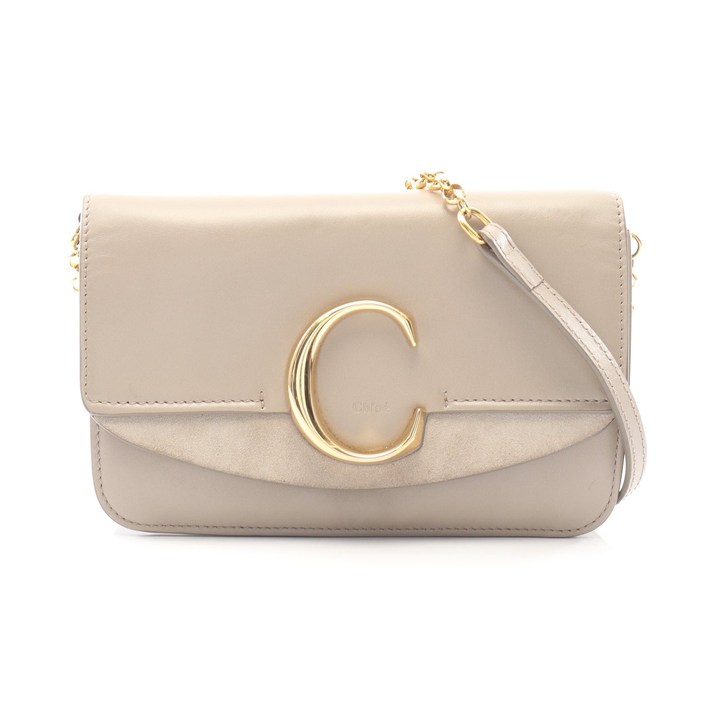 CHLOE C クロエシー チェーンショルダーバッグ レザー ベージュ クロエ バッグ Chloe