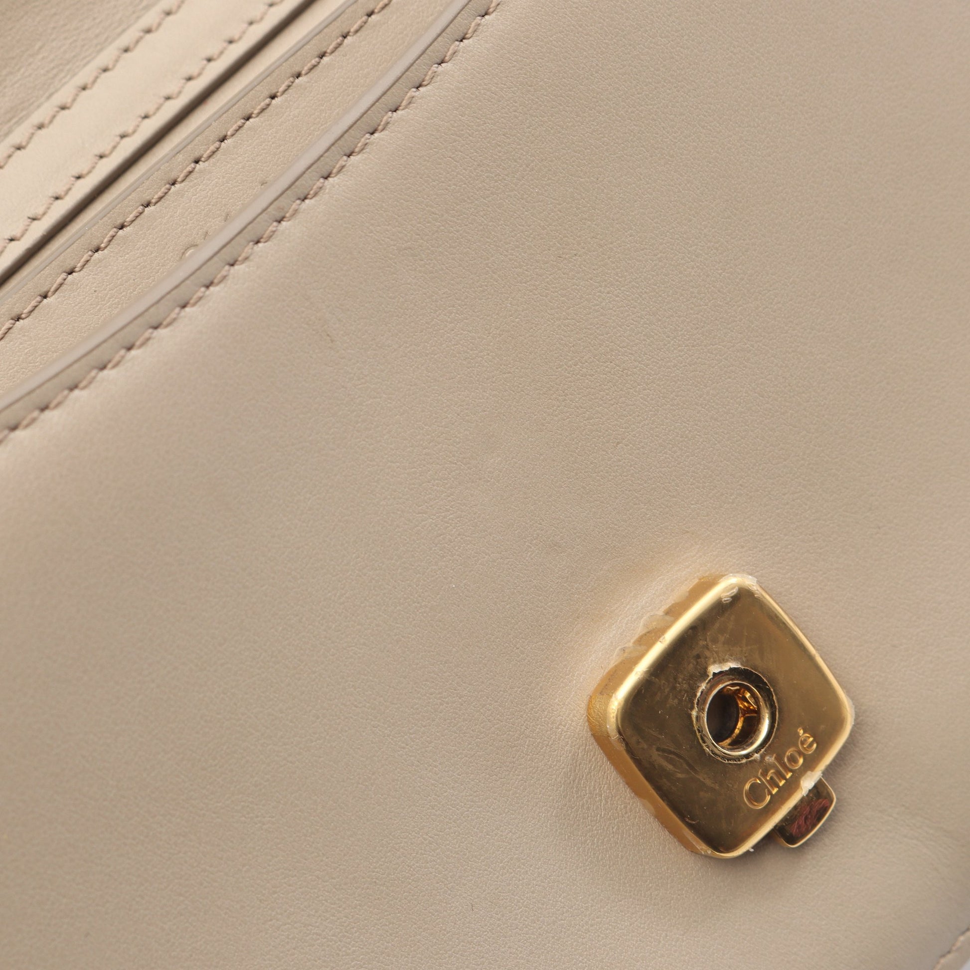 CHLOE C クロエシー チェーンショルダーバッグ レザー ベージュ クロエ バッグ Chloe