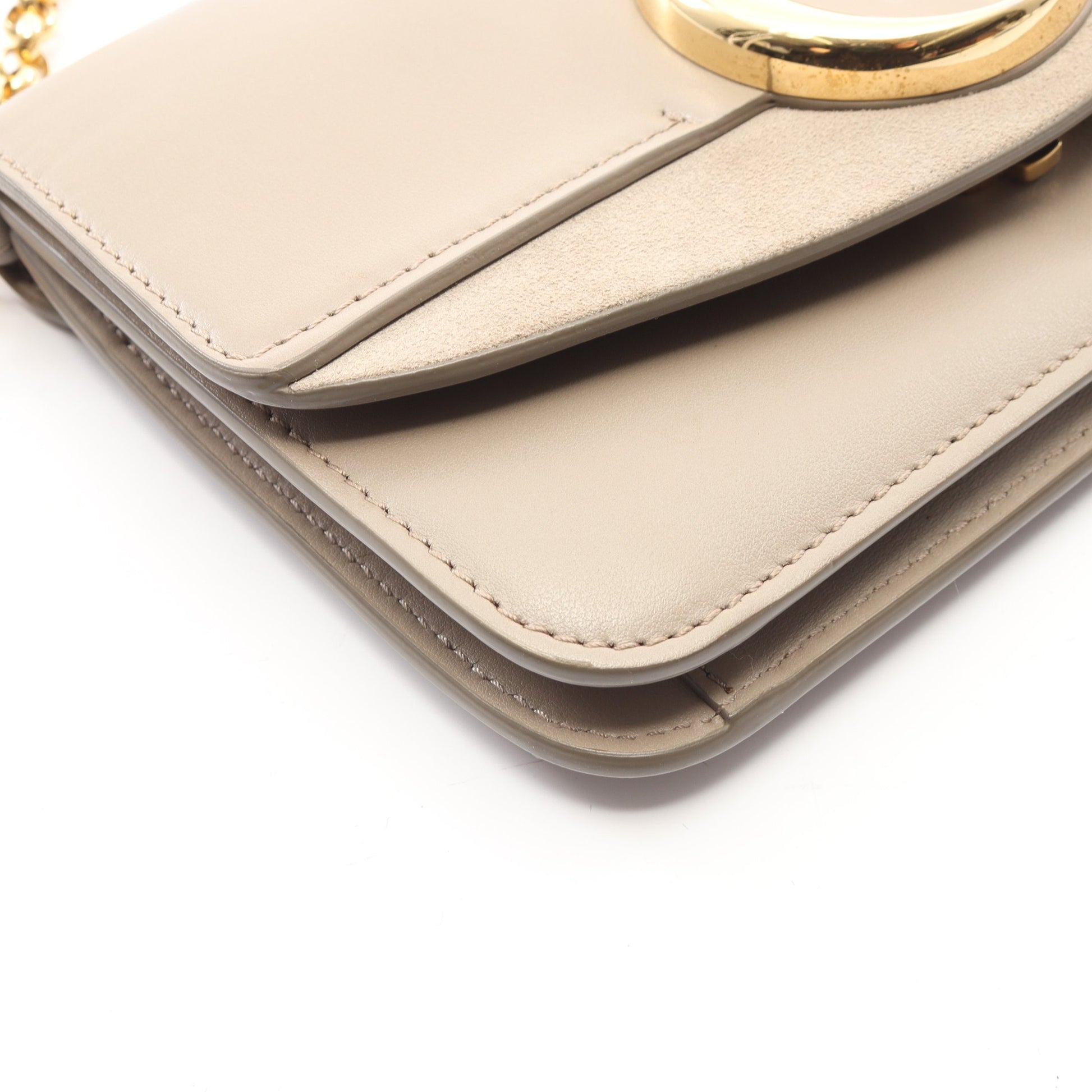 CHLOE C クロエシー チェーンショルダーバッグ レザー ベージュ クロエ バッグ Chloe