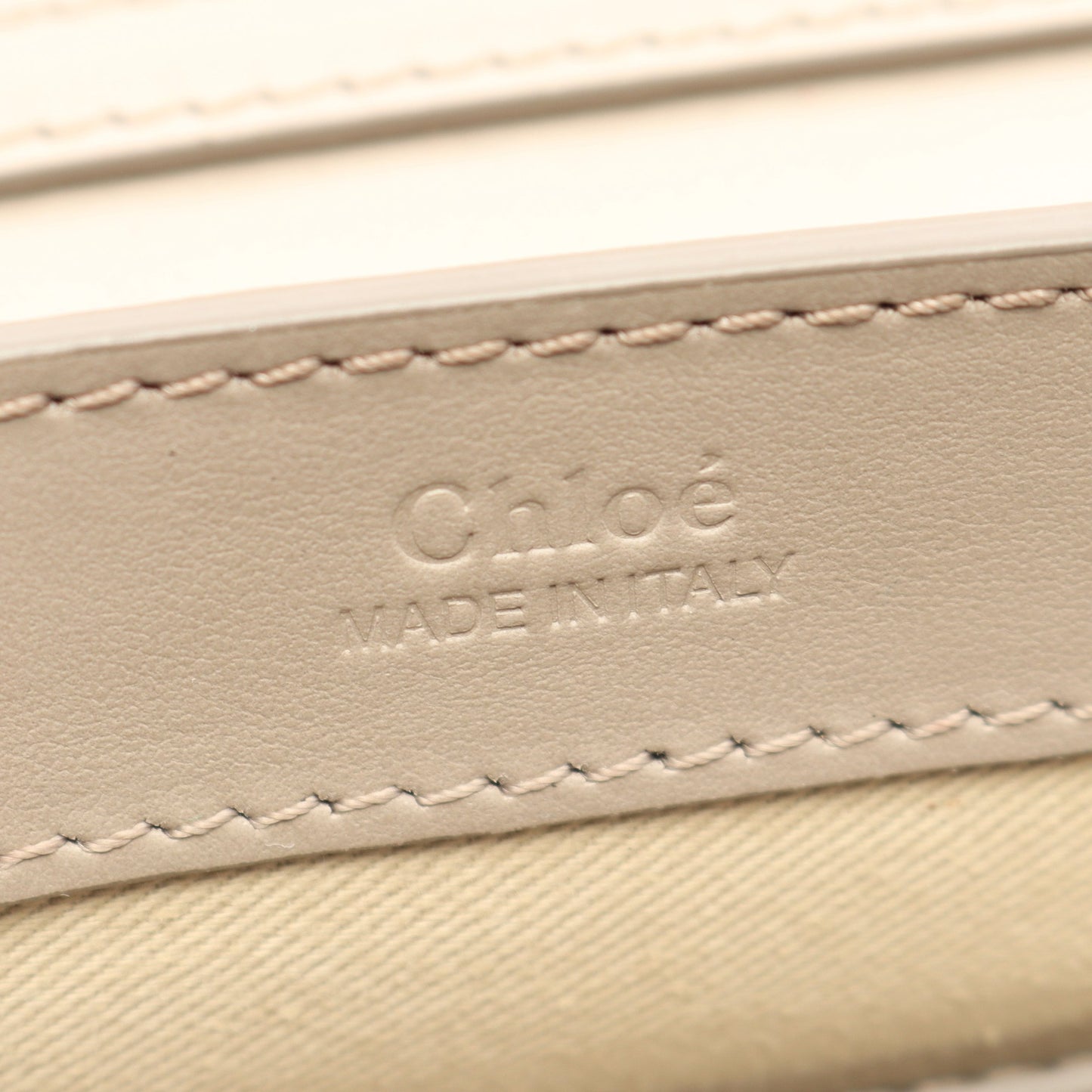 CHLOE C クロエシー チェーンショルダーバッグ レザー ベージュ クロエ バッグ Chloe