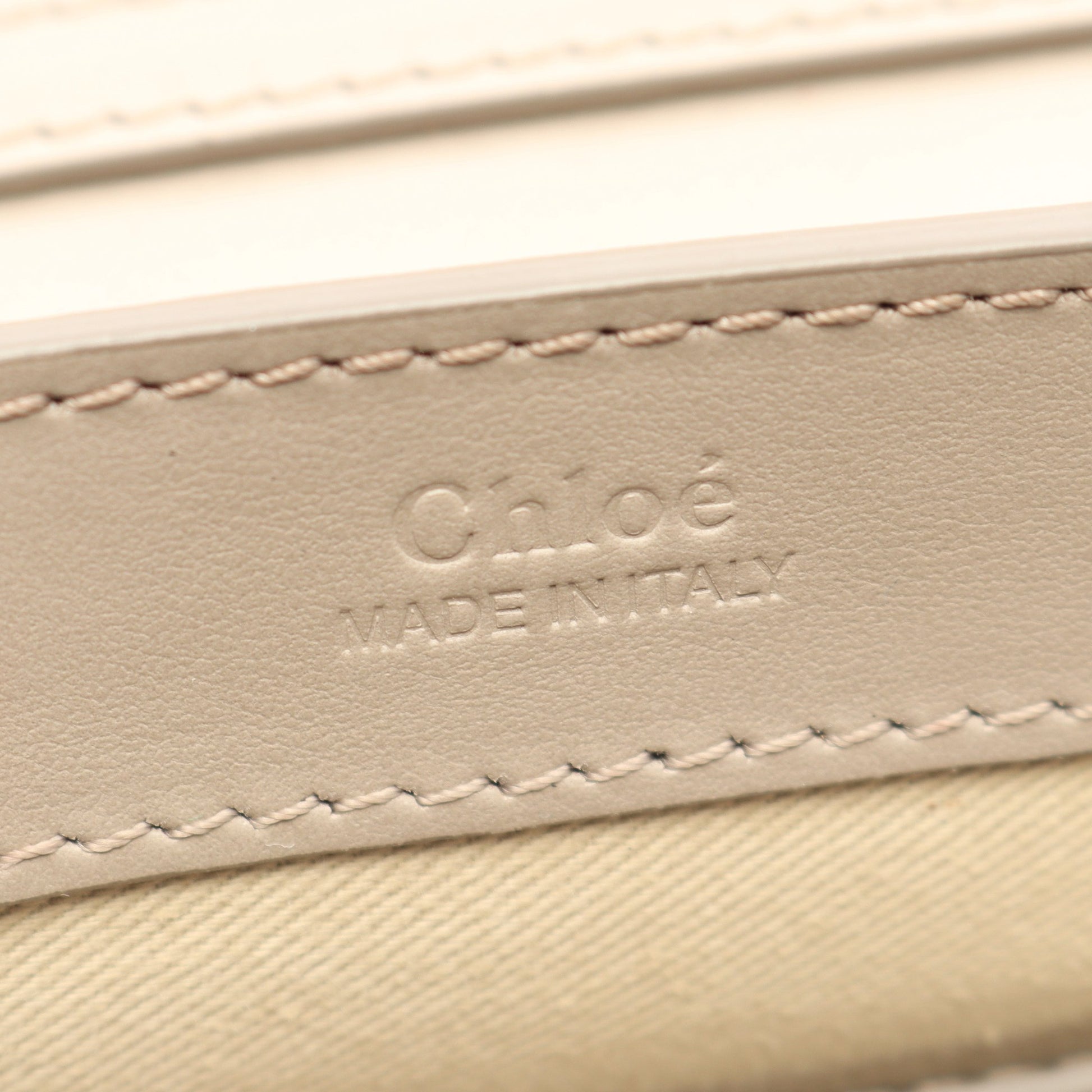 CHLOE C クロエシー チェーンショルダーバッグ レザー ベージュ クロエ バッグ Chloe