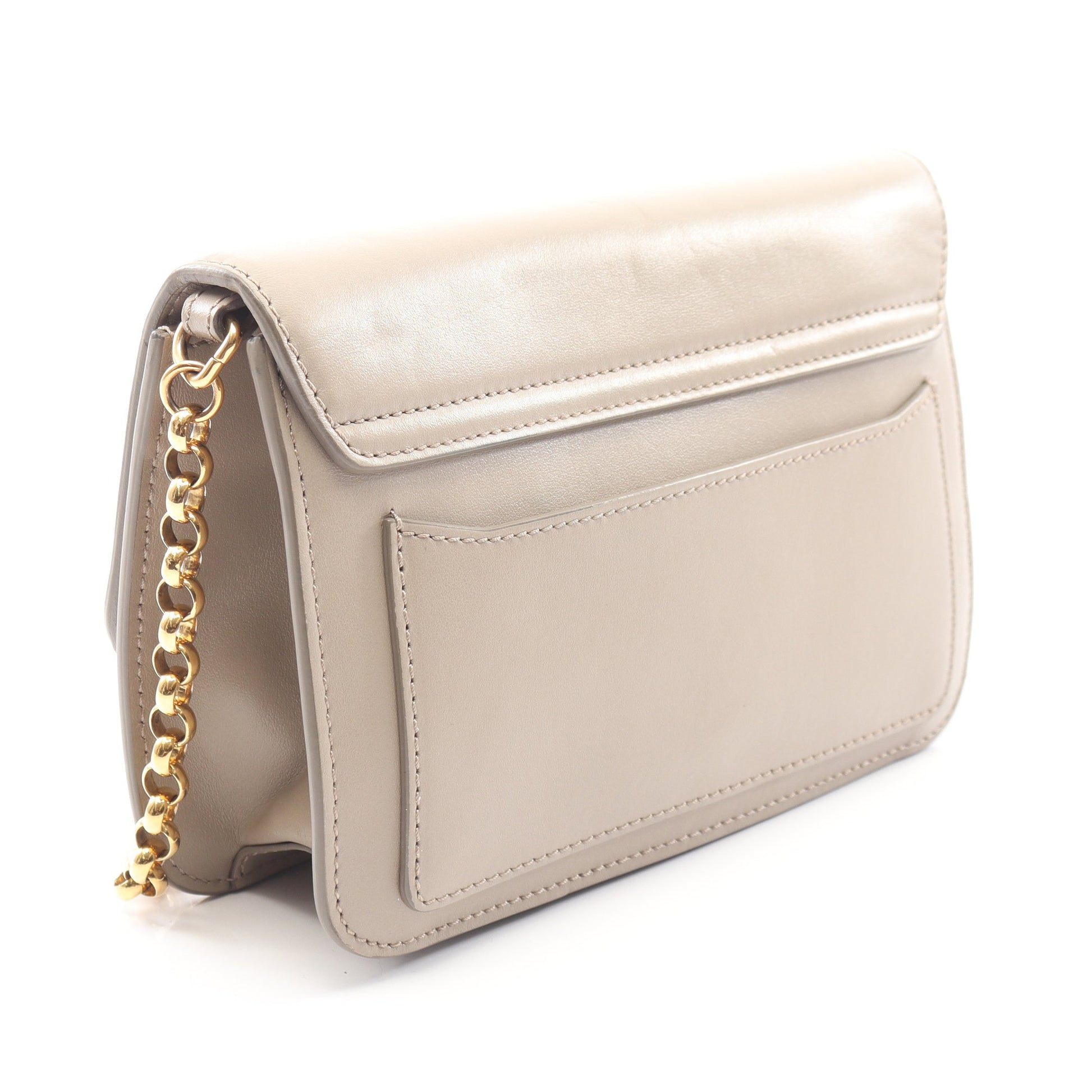 CHLOE C クロエシー チェーンショルダーバッグ レザー ベージュ クロエ バッグ Chloe